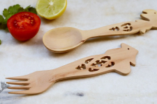 Purnak ✼ Udayagiri Wooden Cutlery - Set of Tow ✼ { 16 }